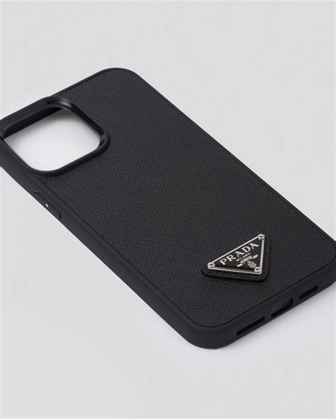 prada cover iphone 13 pro max|Black Saffiano Leather Iphone 13 Pro Max Case .